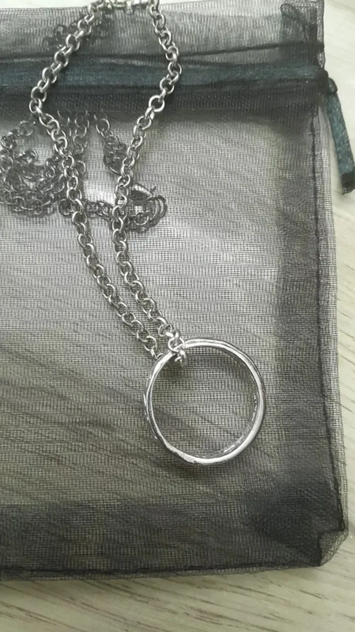 Collier anneau unique, argenté, Le Seigneur des Anneaux - photo numéro 2