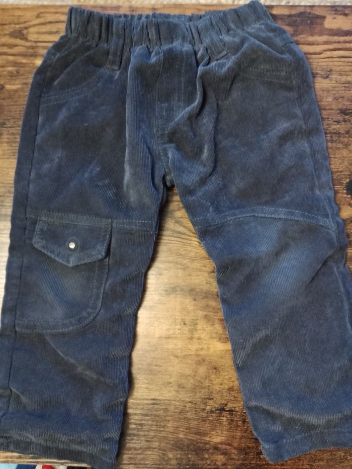 Pantalon velours doublé 24 mois