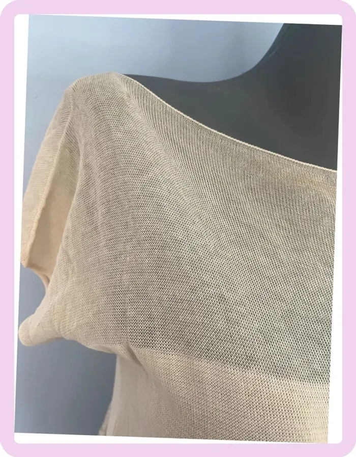 T-shirt court Sarah Pacini sable - Taille unique - Manches courtes - photo numéro 3