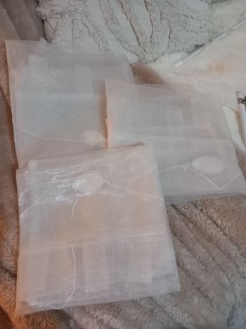 Lot 3 rideaux voilage 