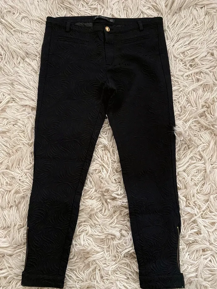 Pantalon noir Zara 7/8 - Taille 38