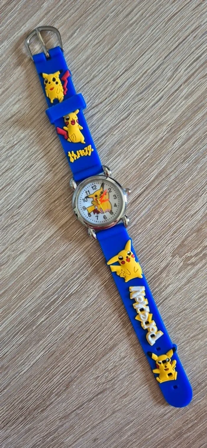 Montre enfant Pokémon avec bracelet fantaisie bleu - photo numéro 2