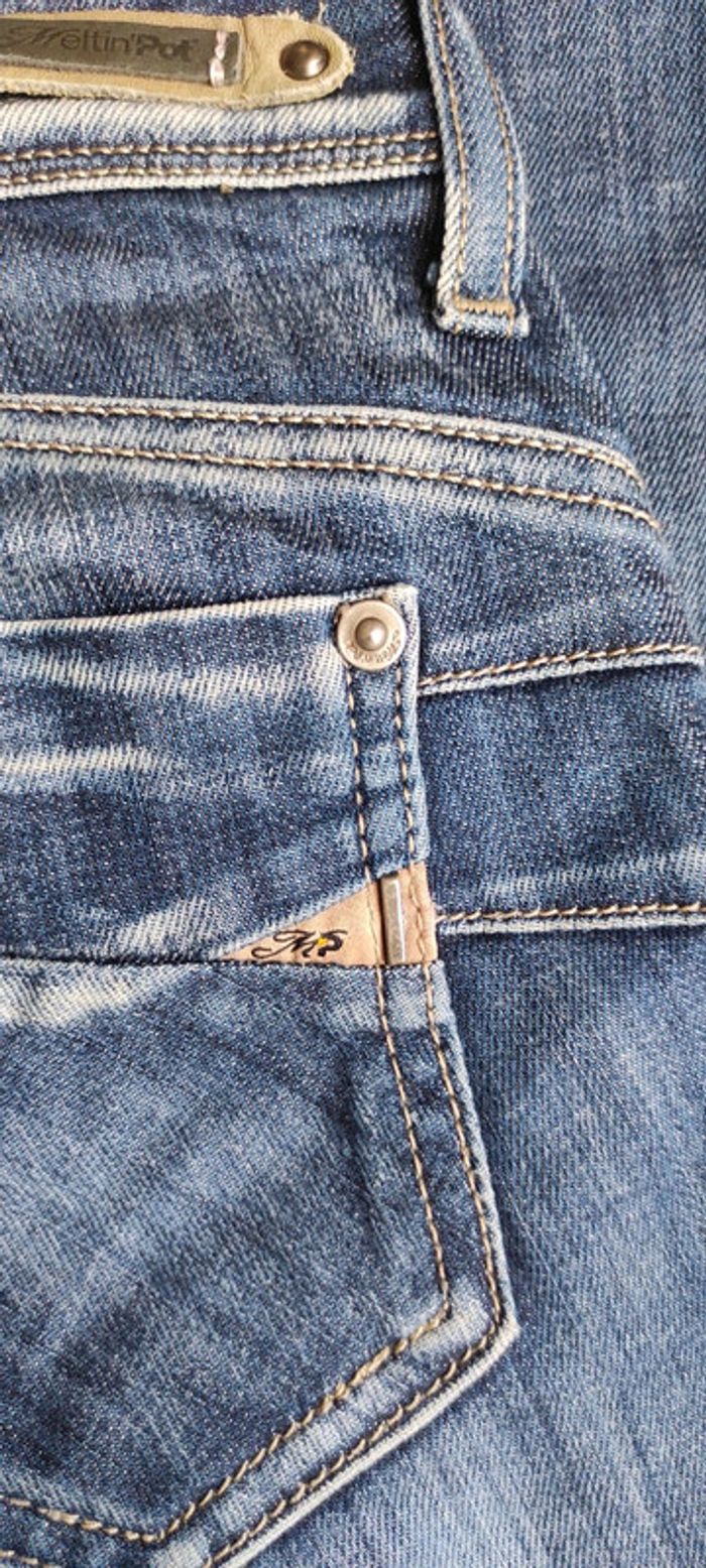 Jean Meltin Pot skinny fit taille basse W28 L32 coton élasthanne - photo numéro 6