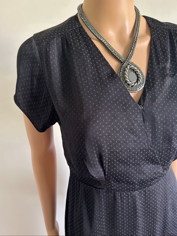 Robe noire à pois LPB Woman taille 36 TBE - photo numéro 4