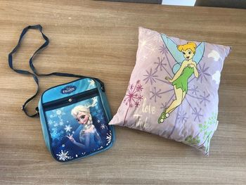 Lot coussin + sacoche