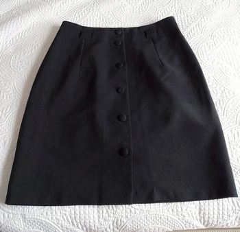 Jupe noir boutons