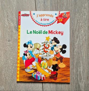 Livre " J'apprends à lire " Le Noël de Mickey. Début Cp. Edition hachette