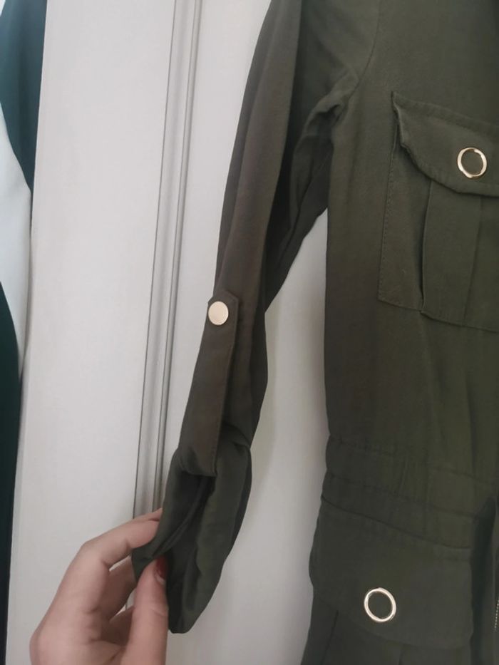 Veste kaki avec détails dorés - photo numéro 3