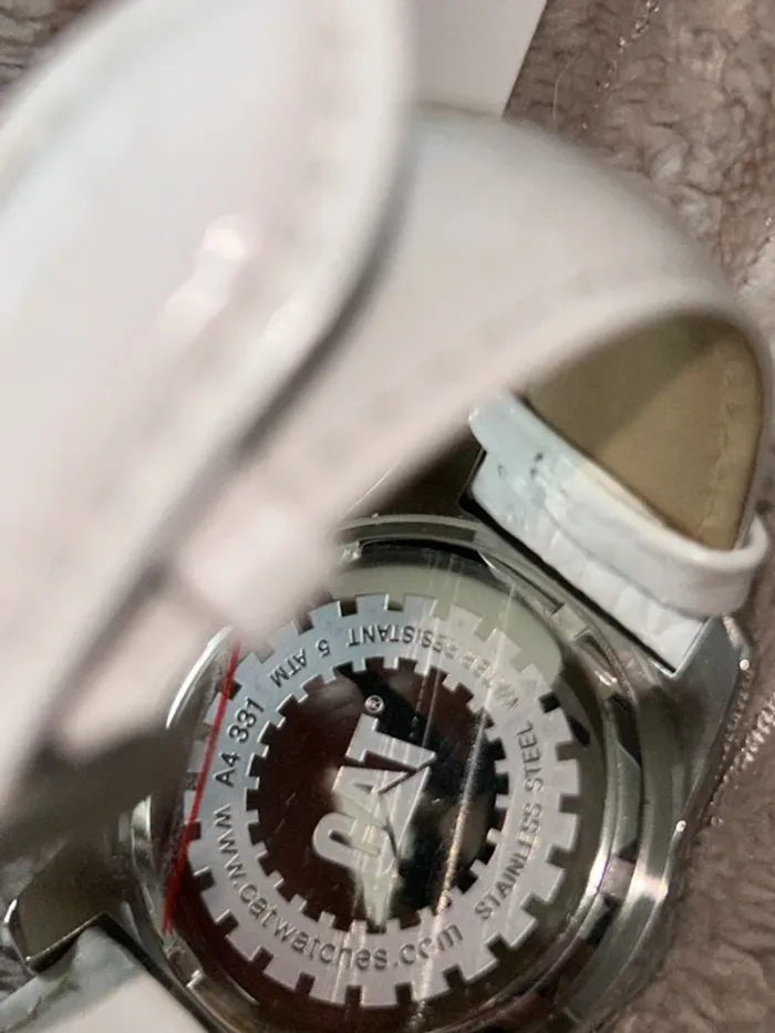 Montre catterpillar blanche - photo numéro 7