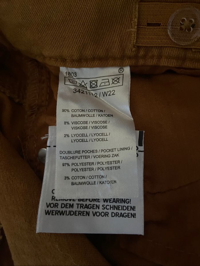 Pantalon camel avec ceinture - photo numéro 4