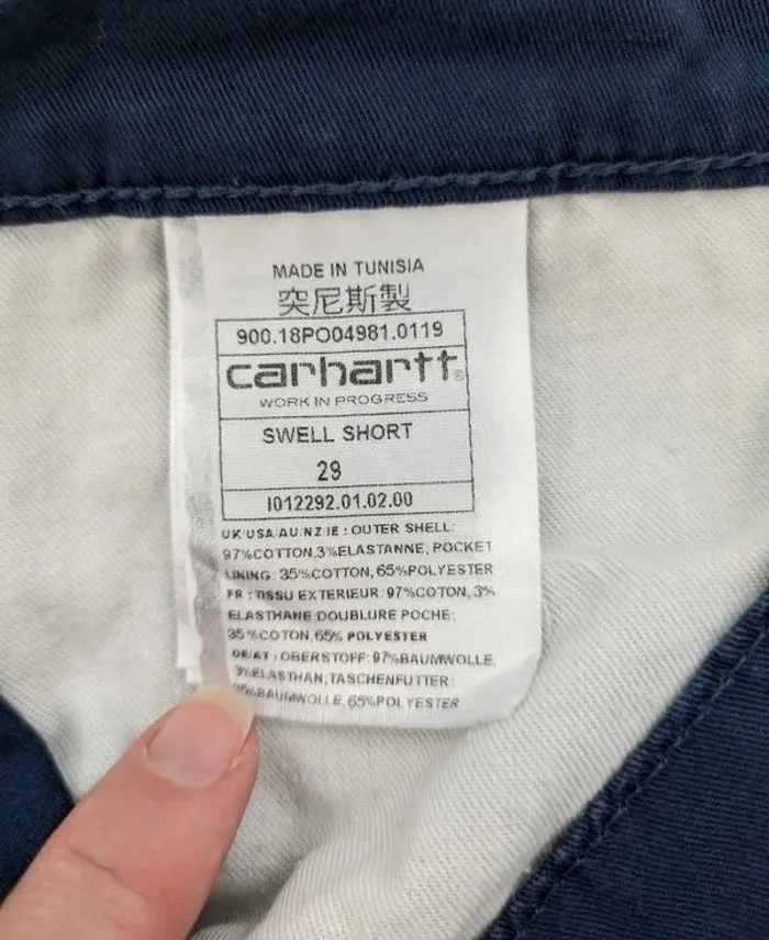 Short marine - Carhartt Wip - taille 29 (FR38) - photo numéro 4
