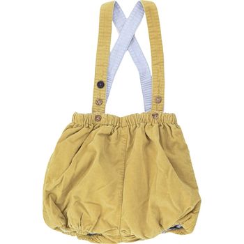Salopette-short 6 mois en velours Cyrillus