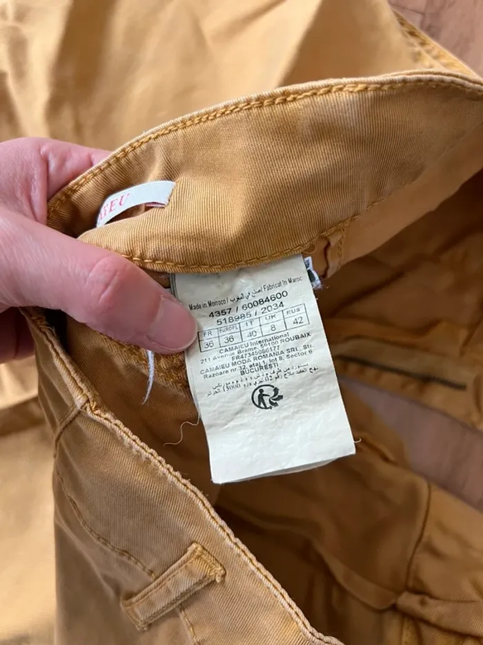 Chino Moutarde t 36 - photo numéro 3