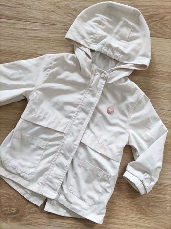 Veste mi saison rose pâle Kiabi 24 mois