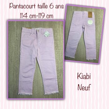 Pantacourt skinny - taille 6 ans - 114cm-119cm- Neuf
