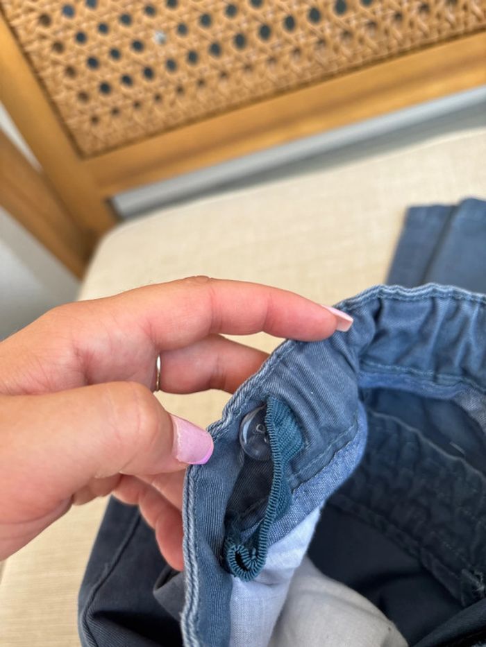 pantalon chino bleu - photo numéro 6