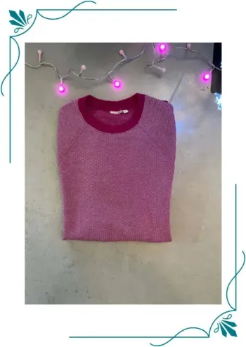 Superbe pull fuschia S