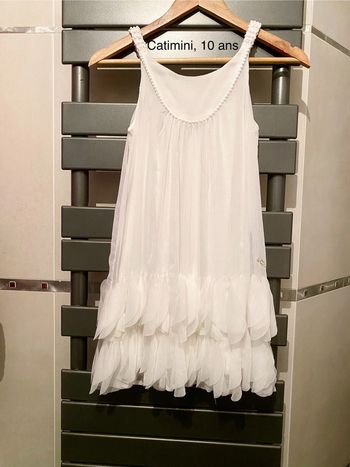 Robe blanche Catimini 10 ans
