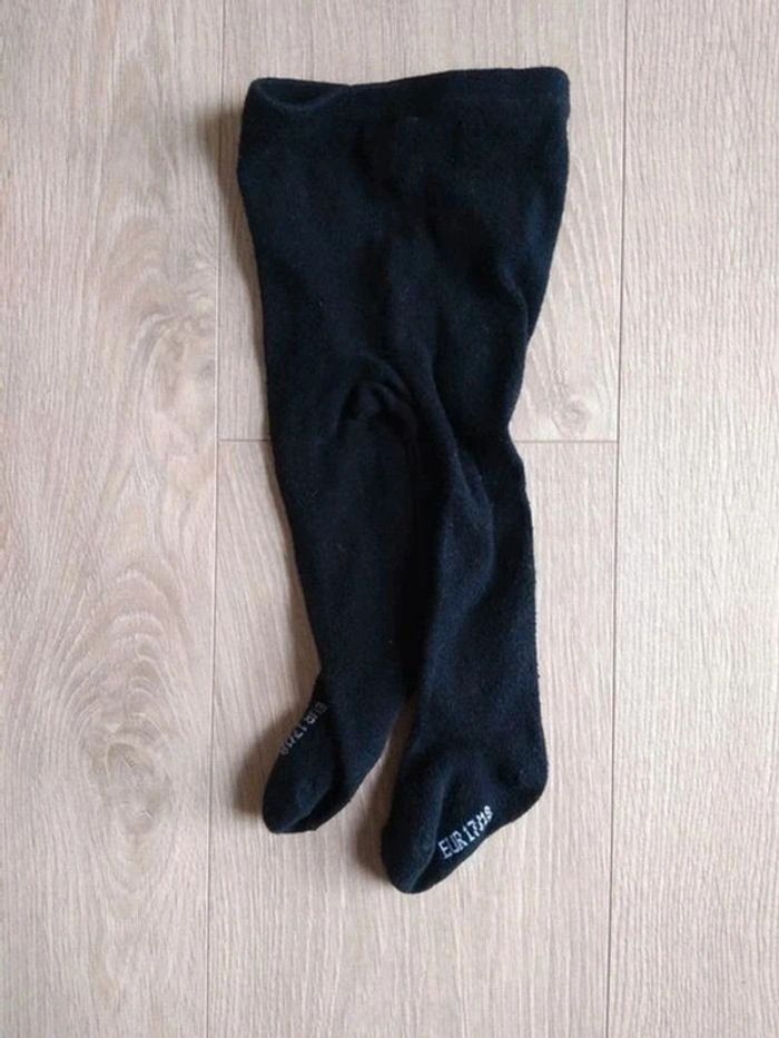 Ensemble fille 3 pièces Robe salopette velours Biche DPAM, Tee shirt et collants Kiabi 6 mois - photo numéro 7