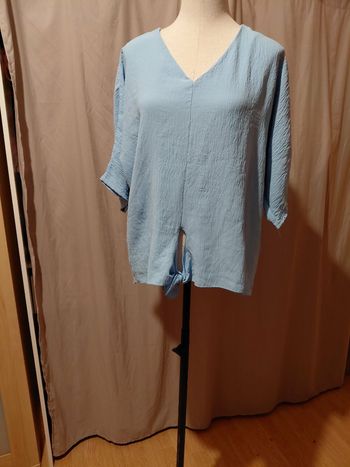 Très jolie blouse manches 3/4 femme T U 