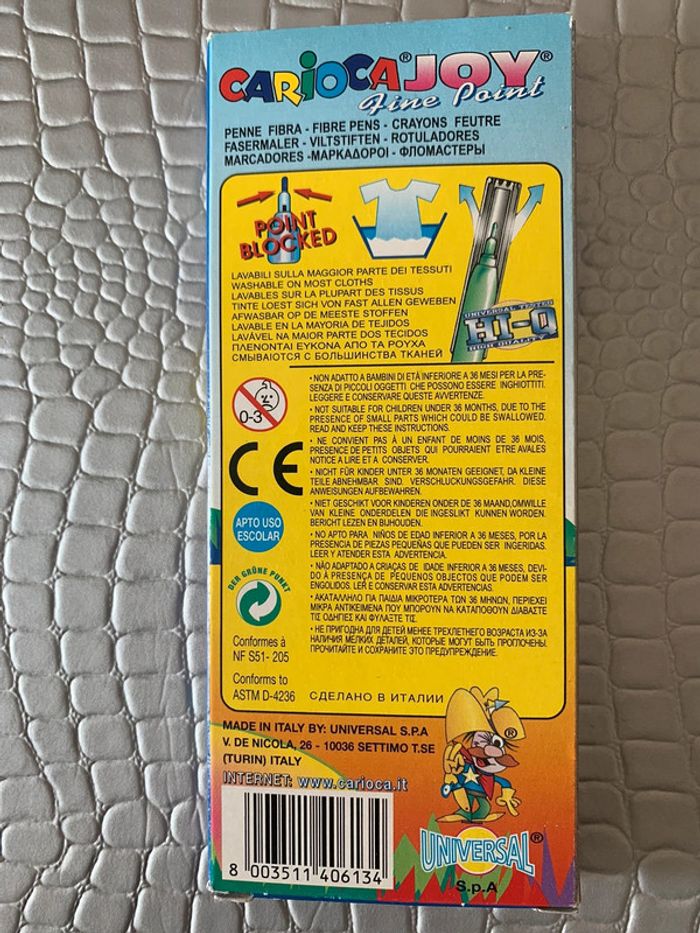 6 Crayons Feutre Carioca - Fine pointe - photo numéro 2