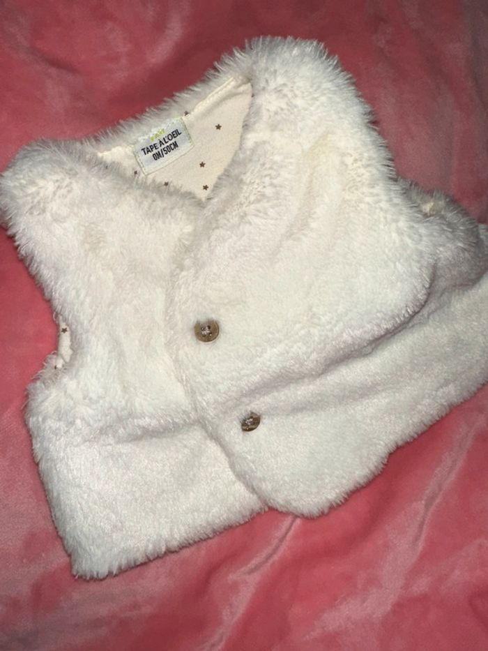Ensemble sous pull + veste fourrure - photo numéro 2