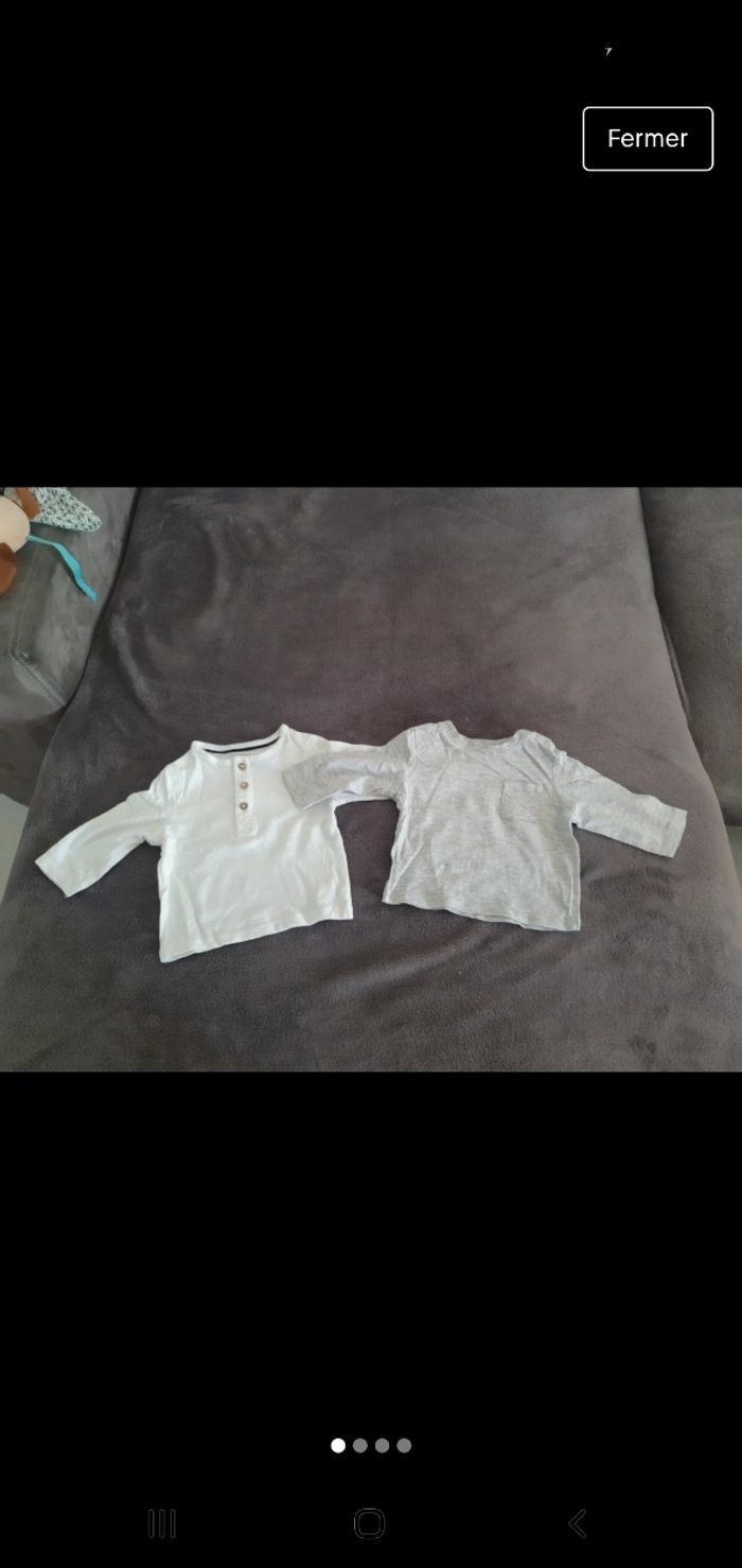 Lot tee shirt manches longues