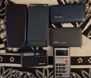 Lot de calculatrices anciennes