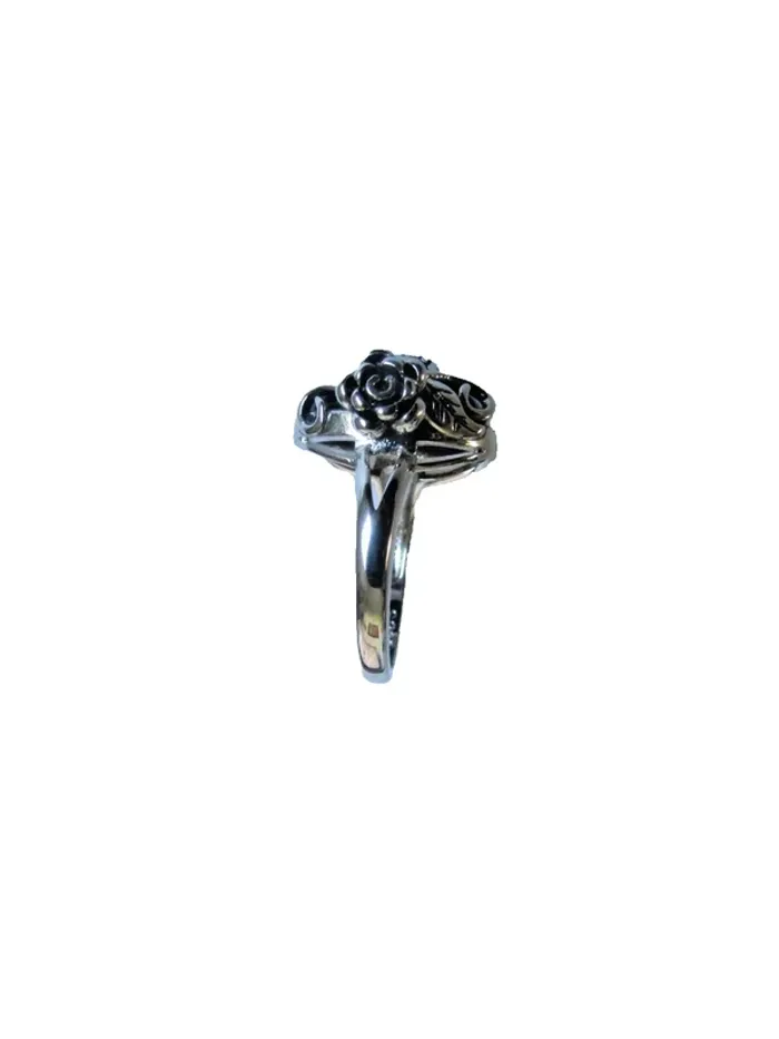 bague en argent 925 + jade synthétique taille 7 = France 54.4 = 17.3 mm - photo numéro 8