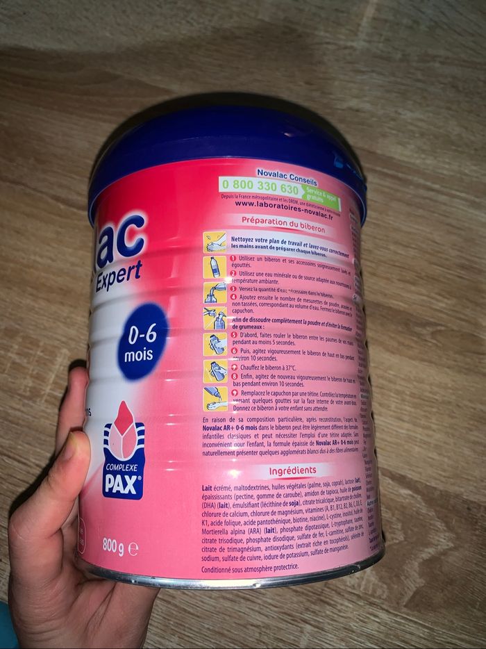 Lait bébé novalac ar+ 1 ère age - photo numéro 2