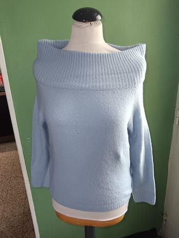 Pull col bateau bleu ciel