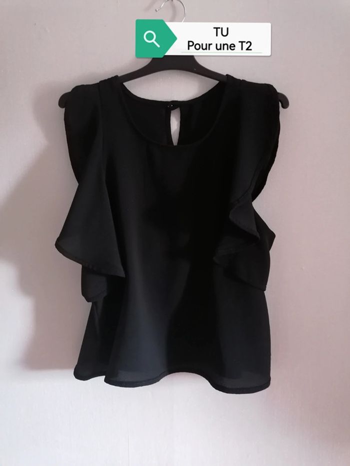 Haut noir Taille unique (38.40