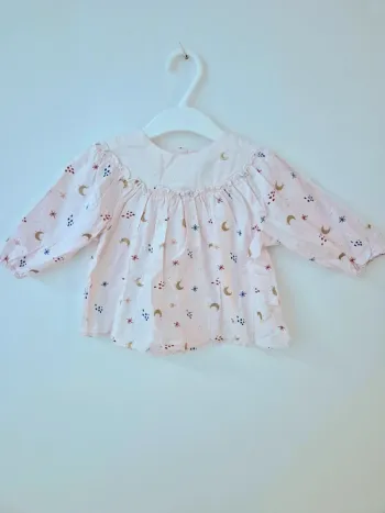 Blouse rose 12 mois