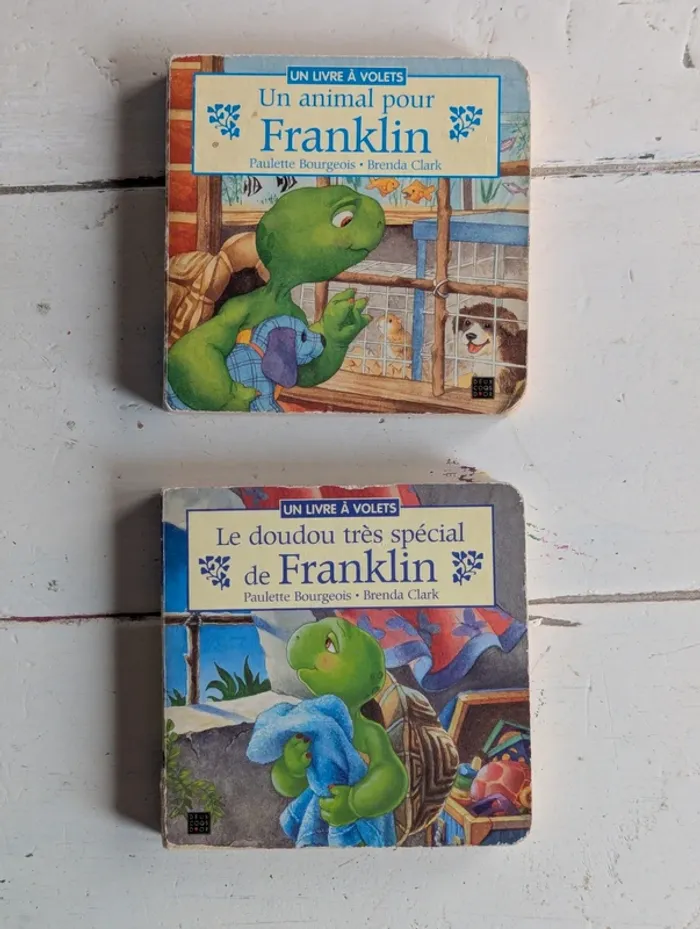 Lot de 2 livres Franklin – Un animal pour Franklin + Le doudou très spécial