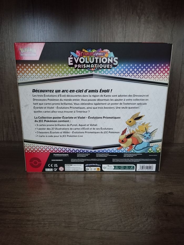 Pokémon coffret collection poster écarlate et violet évolutions prismatiques - photo numéro 2