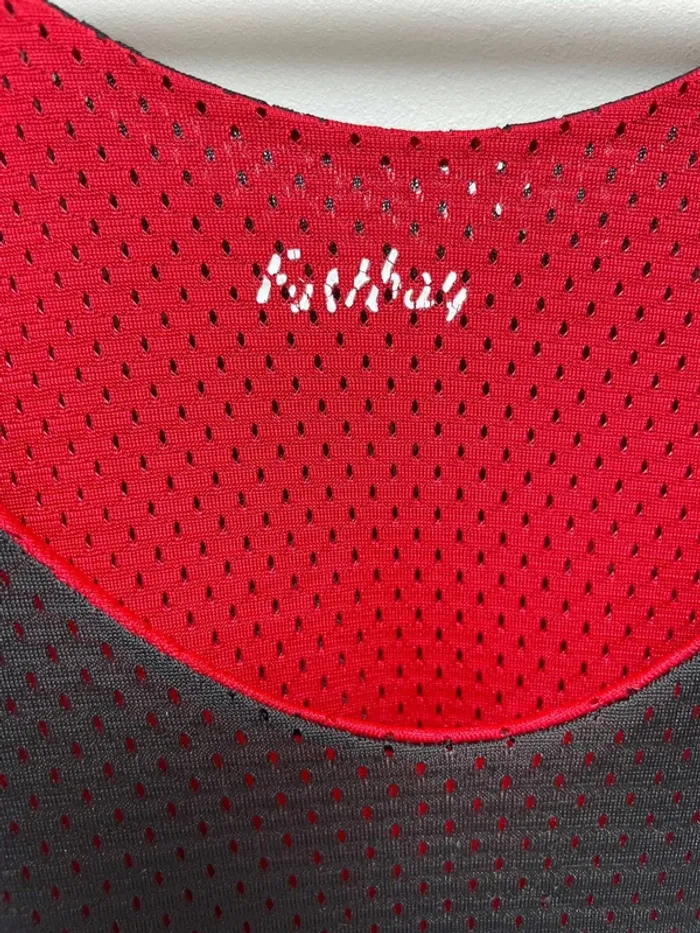 Reversible Mesh tank top jersey débardeur maillot sports red black Eastbay Adult Medium - photo numéro 7
