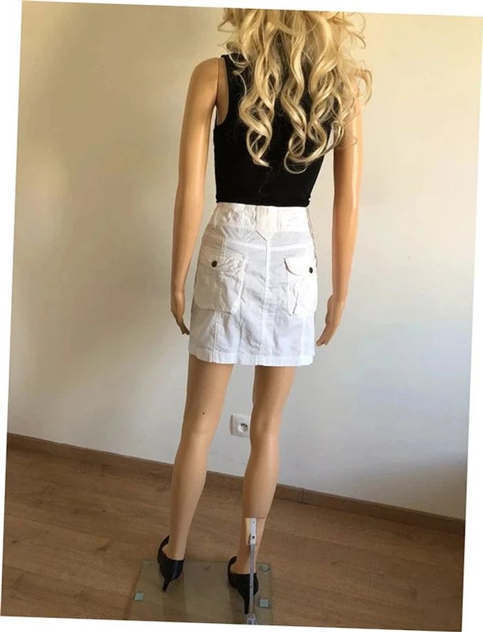 Jupe blanche Morgan taille 38 TBE - photo numéro 9