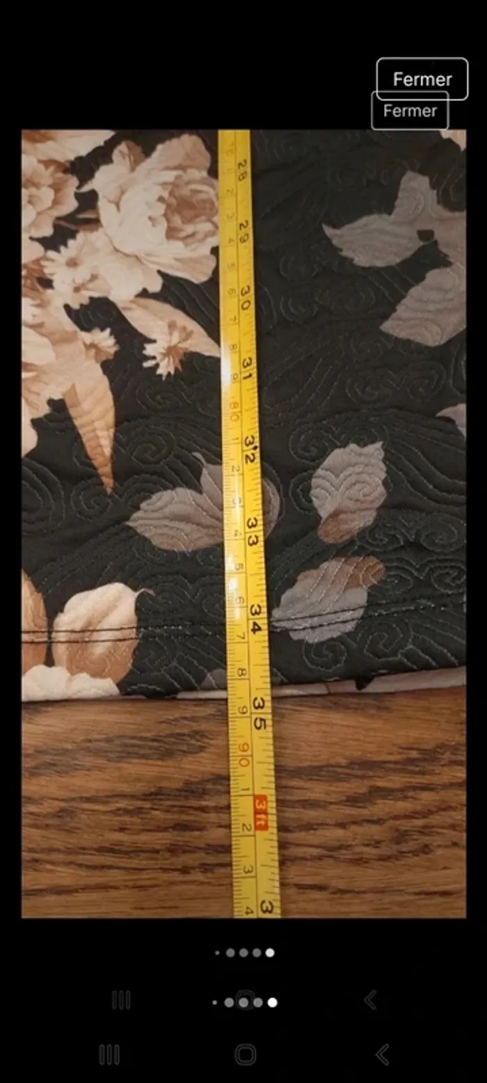 Jolie Robe Anonyme noir fleuries taille S 36 - photo numéro 15