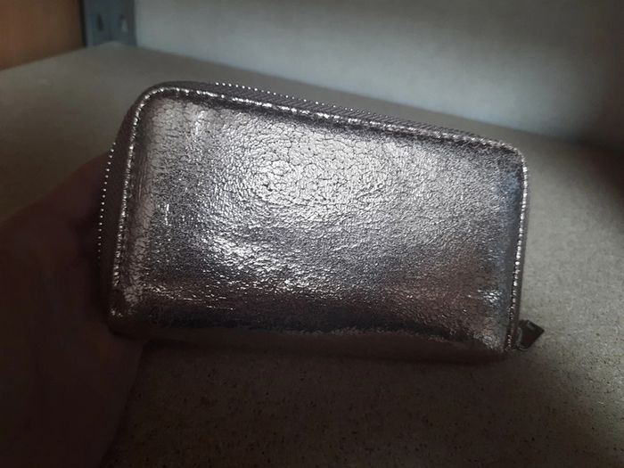 Porte monnaie porte feuille doré - photo numéro 2