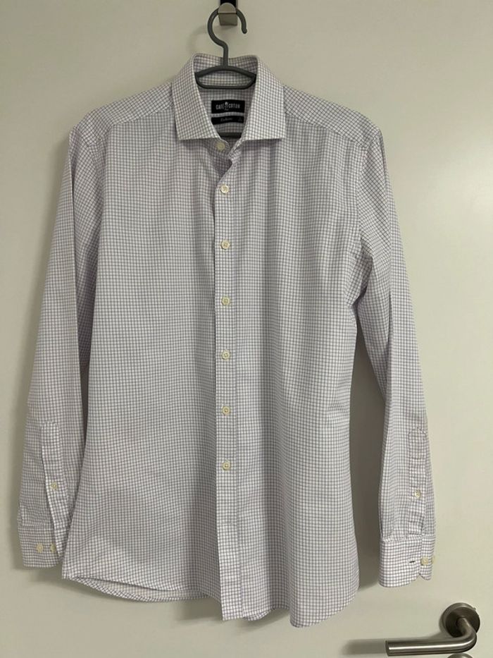 Chemise café coton - photo numéro 5