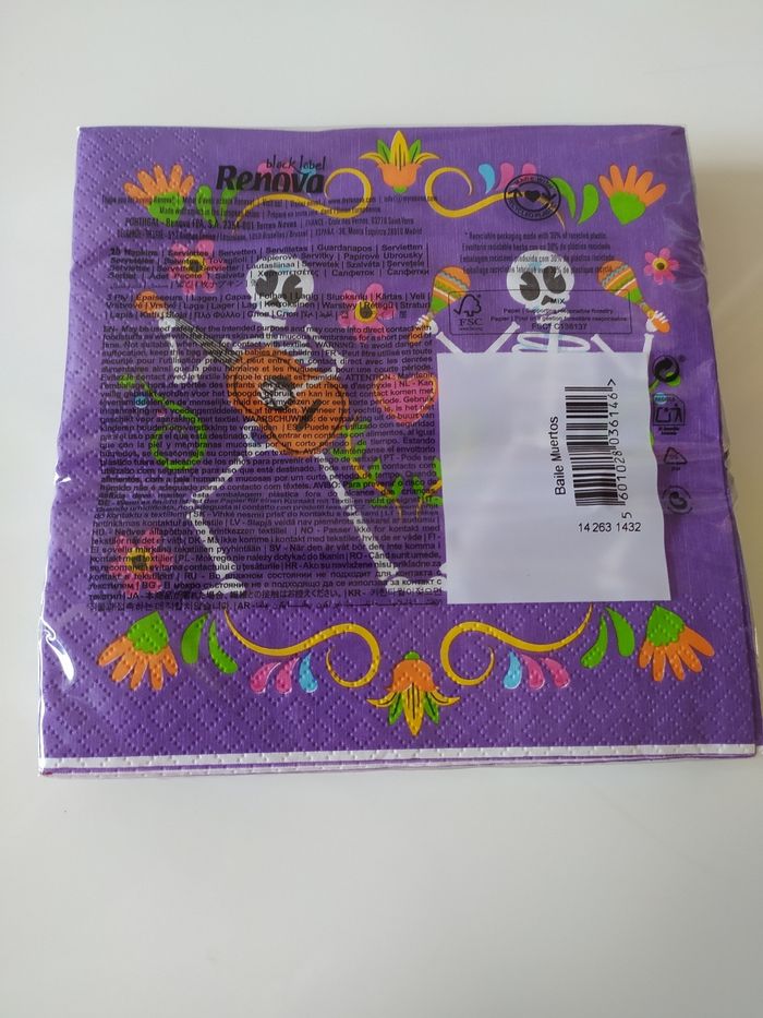 Lot de 2 paquets de serviettes en papier Halloween Renova neufs - photo numéro 3