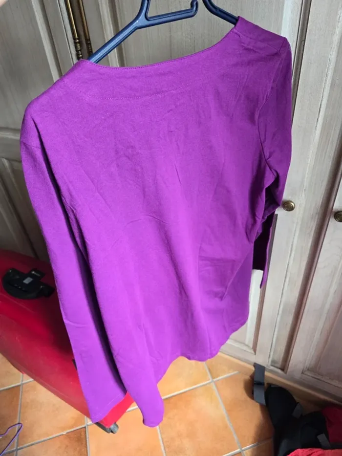 Pull violet taille 42 - photo numéro 6