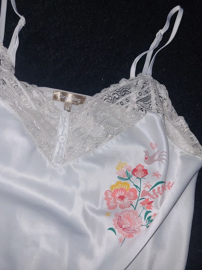 Combishort en satin Darjeeling - photo numéro 2