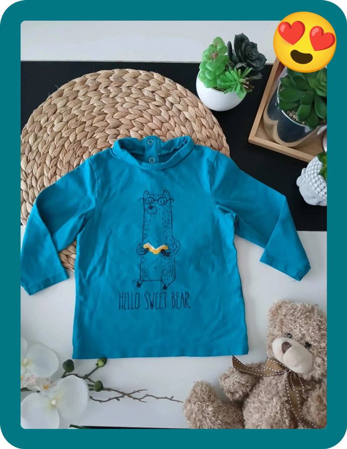 Pull à col roulé garçon Taille 18 mois🌿🦊 - photo numéro 5