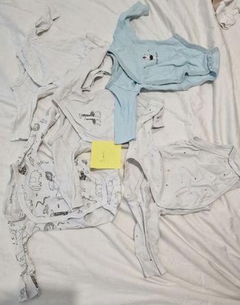 Lot 5 bodies manches longues 3 mois