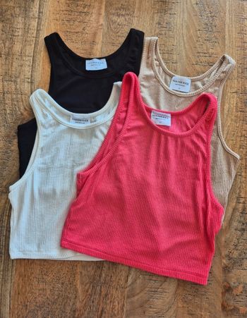 Lot de tops courts femme 38