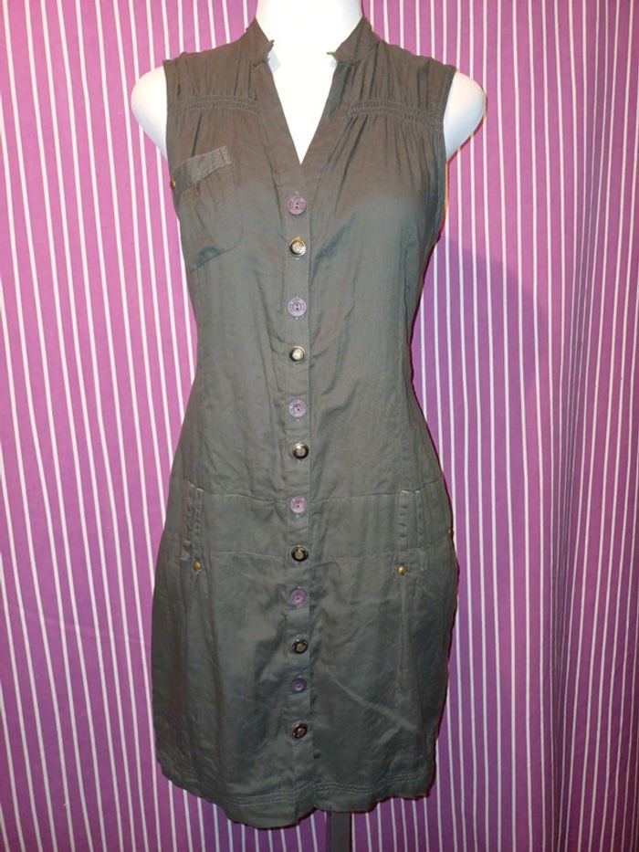 🩶Robe marron 100% coton - photo numéro 2