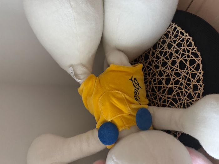 Peluche diddl grand format souris salopette - photo numéro 4