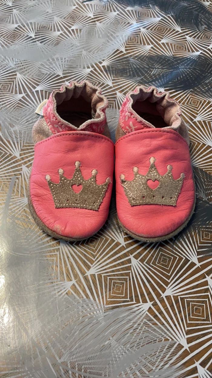 Chaussons en cuir