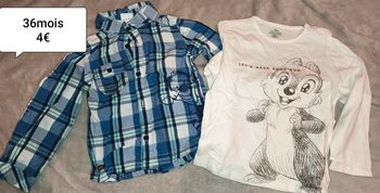 Lot chemises et Tee shirt manches longues